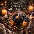 Cast Iron Incense Burner with Open Design Lid for Wicca/Witchcraft Rituals, Ceremonies, Metaphysical, Reflection and Divination and Aromatherapy