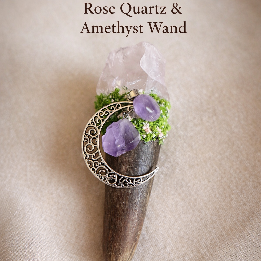 The Complete Altar Kit - Spiritual Ritual Set with Goddess Altar Cloth, Crystals, Incense Burner & Palo Santo Sticks